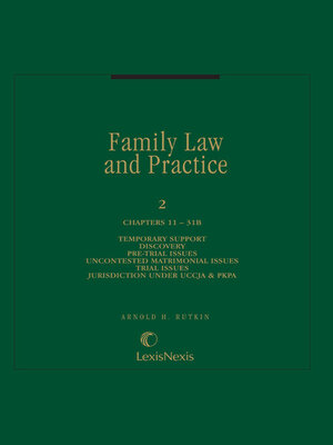 cover image of Family Law and Practice
